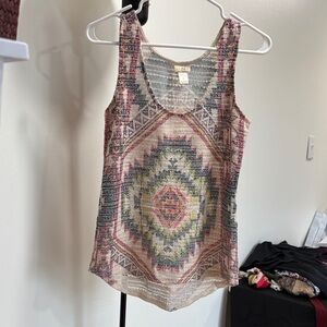 Daytrip Multicolor Patterned Tank Top